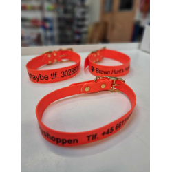 Biothane Halsbnd m/navn