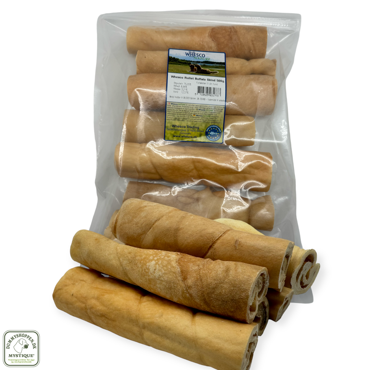 Tyggerulle af Buffalohud 500 gr/14cm