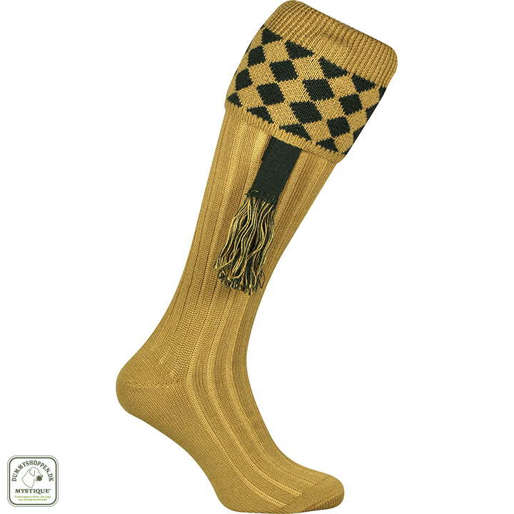 Jagt strmper m/tern Mustard/Green