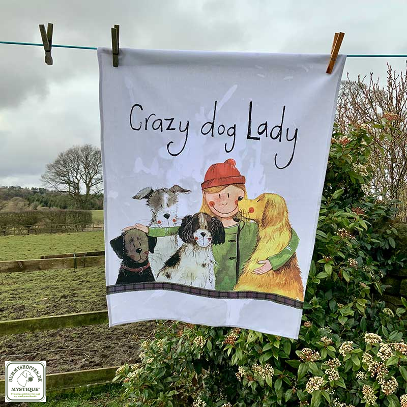 Crazy dog lady Teatowel