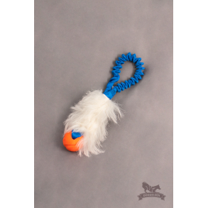 Doggie-Zen Kort Bungee med bold og f�reskind